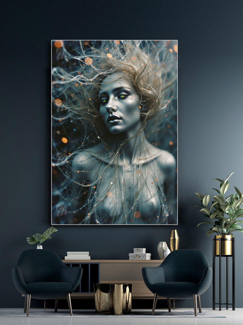 Mystic Glow Mythisch Wandbild – Detailansicht