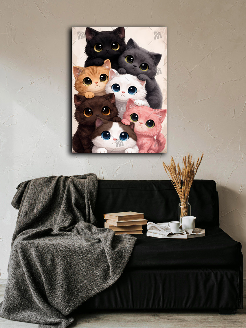 Whisker Wonders Tiere Wandbild – Detailansicht
